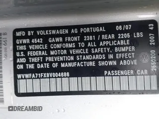 2008 Volkswagen Eos Lux с VIN WVWFA71FX8V004686, выставлен на аукционе IAAI как лот 42256349 с пробегом 42 289 миль миль и . История ставок и продаж доступна на DreamBid. Изображение 9.