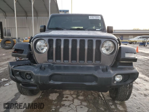 2022 Jeep Wrangler Unlimited Sport S with VIN 1C4HJXDN8NW160288, listed as a Copart auction lot 41671555 with 67,045 mi miles and Salvage title. Bid and sale history available at DreamBid. Image 5.