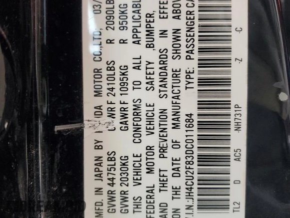 2013 Acura TSX Special Edition z VIN JH4CU2F83DC011684, wystawiony jako Copart lot #45920235 z przebiegiem 179 252 mil mil oraz Szkoda całkowita • Salvage title. Historia ofert i sprzedaży dostępna na DreamBid. Obrazek 13.