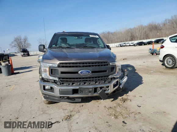 2018 Ford F-150 XL with VIN 1FTMF1EP6JKC68164, listed as a Copart auction lot 47646855 with 126,224 mi miles and Salvage title. Bid and sale history available at DreamBid. Image 5.