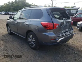 2018 Nissan Pathfinder SV with VIN 5N1DR2MMXJC673857, listed as a Copart auction lot 66169972 with 33,437 mi miles and Salvage title. Bid and sale history available at DreamBid. Image 3.