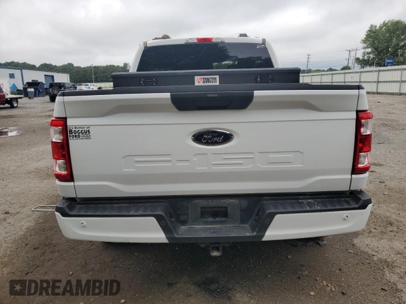 2022 Ford F-150 XL with VIN 1FTFW1E58NKD55917, listed as a Copart auction lot 54218595 with 64,488 mi miles and Salvage title. Bid and sale history available at DreamBid. Image 6.