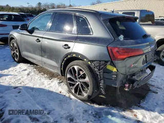2021 Audi SQ5 Premium Plus with VIN WA1B4AFY8M2053906, listed as a Copart auction lot 88301095 with 60,036 mi miles and Salvage Title. Bid and sale history available at carsss.com. Image 2.