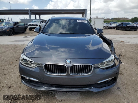 2018 BMW 3 Series 328d xDrive with VIN WBA8J1C51JA379516, listed as a Copart auction lot 60606515 with 69,578 mi miles and Salvage title. Bid and sale history available at DreamBid. Image 5.