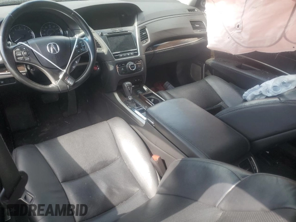 2014 Acura RLX Advance with VIN JH4KC1F93EC004320, listed as a Copart auction lot 61643825 with 80,123 mi miles and Salvage title. Bid and sale history available at DreamBid. Image 8.