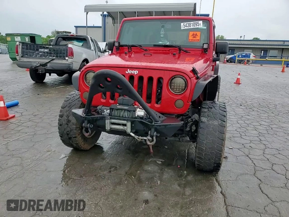 2014 Jeep Wrangler Unlimited Rubicon X with VIN 1C4BJWFG9EL322266, listed as a Copart auction lot 54381095 with 126,850 mi miles and Salvage title. Bid and sale history available at DreamBid. Image 14.