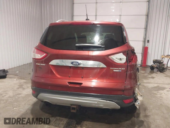 2014 Ford Escape Titanium with VIN 1FMCU9J90EUB01280, listed as a IAAI auction lot 41630208 with Not Provided miles. Bid and sale history available at carsss.com. Image 16.