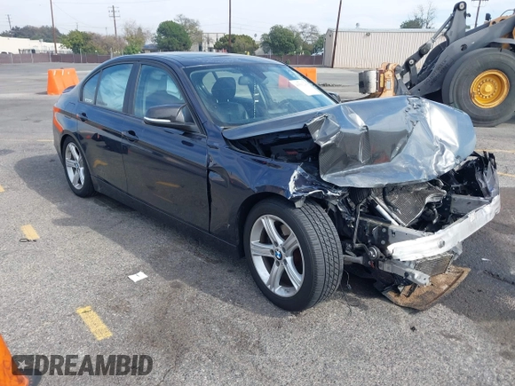 2013 BMW 3 Series 328i with VIN WBA3A5C55DF603542, listed as a IAAI auction lot 41501299 with 176,124 mi miles. Bid and sale history available at carsss.com. Image 1.