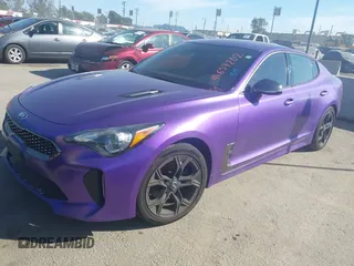 2020 Kia Stinger GT-Line with VIN KNAE15LA1L6078533, listed as a IAAI auction lot 41637202 with 63,494 mi miles. Bid and sale history available at carsss.com. Image 18.