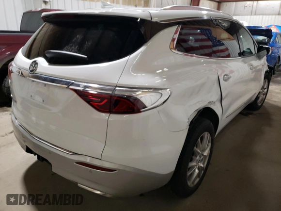 2023 Buick Enclave Essence with VIN 5GAEVAKW7PJ130426, listed as a Copart auction lot 82186494 with 156 mi miles and Salvage Title. Bid and sale history available at carsss.com. Image 3.