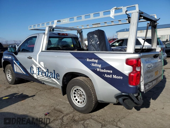 2020 Chevrolet Silverado 1500 Work Truck with VIN 3GCNWAEH5LG133295, listed as a Copart auction lot 82829344 with 90,438 mi miles and Salvage Title. Bid and sale history available at DreamBid. Image 2.
