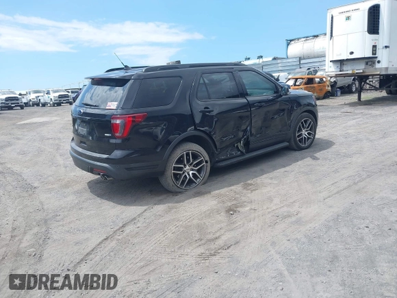 2019 Ford Explorer Sport with VIN 1FM5K8GT9KGA10143, listed as a IAAI auction lot 41935836 with 62,531 mi miles and . Bid and sale history available at DreamBid. Image 4.