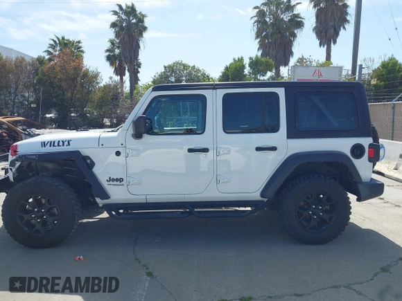 2022 Jeep Wrangler Unlimited Sport S with VIN 1C4HJXDG7NW144634, listed as a IAAI auction lot 41975242 with 29,336 mi miles. Bid and sale history available at carsss.com. Image 14.
