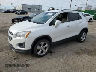 2015 Chevrolet Trax LTZ with VIN KL7CJTSBXFB205894, listed as a Copart auction lot 49813245 with 107,165 mi miles and Clean Title. Bid and sale history available at carsss.com. Image 1.