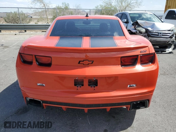2010 Chevrolet Camaro 2SS with VIN 2G1FT1EW0A9121096, listed as a Copart auction lot 56967335 with 107,740 mi miles and Salvage title. Bid and sale history available at DreamBid. Image 6.
