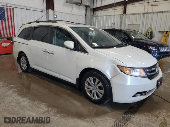 2014 Honda Odyssey EX-L with VIN 5FNRL5H60EB063614, listed as a Copart auction lot 59104265 with 212,665 mi miles and Non repairable. Bid and sale history available at DreamBid. Image 4.