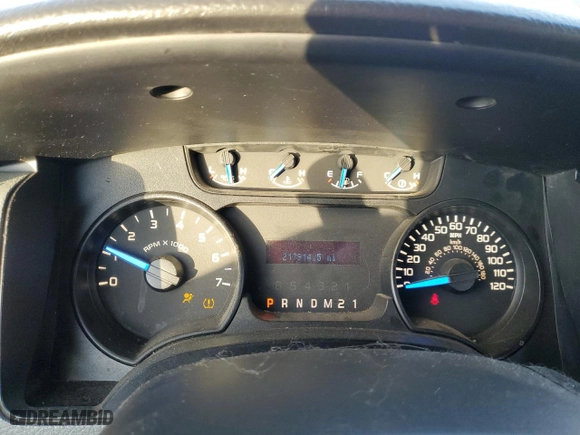 2014 Ford F-150 XL with VIN 1FTMF1CM7EKE03408, listed as a Copart auction lot 49476155 with 217,914 mi miles and Salvage Title. Bid and sale history available at carsss.com. Image 9.