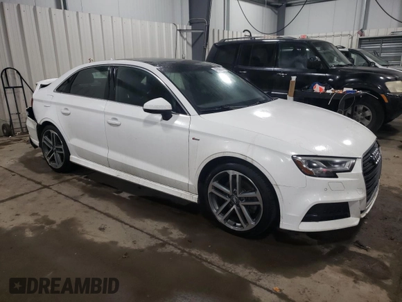 2018 Audi A3 Sedan Premium Plus with VIN WAUJ8GFF9J1069070, listed as a Copart auction lot 41606874 with 43,063 mi miles. Bid and sale history available at carsss.com. Image 4.
