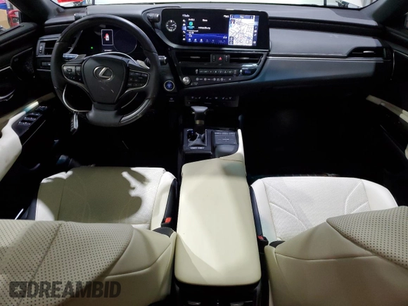 2022 Lexus ES 300h Luxury with VIN 58AEA1C17NU018349, listed as a Copart auction lot 43206535 with 13,464 mi miles and Salvage title. Bid and sale history available at DreamBid. Image 8.