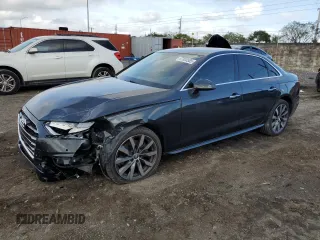 2020 Audi A4 Premium Plus with VIN WAUHMAF41LA071470, listed as a Copart auction lot 87800585 with 40,103 mi miles and Salvage title. Bid and sale history available at DreamBid. Image 1.