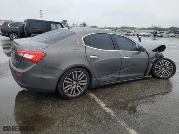 2017 Maserati Ghibli S Q4 with VIN ZAM57RTL8H1266945, listed as a Copart auction lot 51934315 with 56,979 mi miles and Salvage Title. Bid and sale history available at carsss.com. Image 3.
