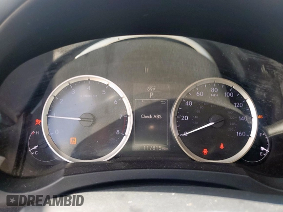 2014 Lexus IS 250 with VIN JTHBF1D28E5021485, listed as a Copart auction lot 61985045 with 117,815 mi miles and Salvage title. Bid and sale history available at DreamBid. Image 9.