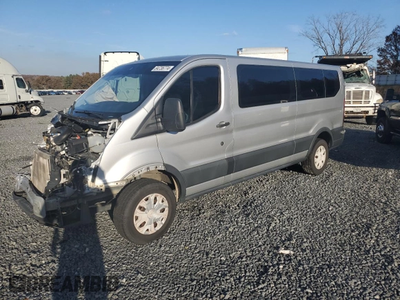 2017 Ford Transit XL with VIN 1FBZX2YM8HKB01569, listed as a Copart auction lot 84736774 with 123,374 mi miles and Salvage title. Bid and sale history available at DreamBid. Image 1.