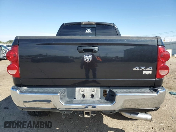 2007 Dodge Ram 3500 Laramie with VIN 3D3MX39C57G722153, listed as a Copart auction lot 72053824 with 0 mi miles and Salvage Title. Bid and sale history available at carsss.com. Image 6.