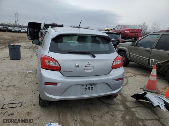 2020 Mitsubishi Mirage ES with VIN ML32A3HJXLH011133, listed as a Copart auction lot 86193904 with 82,732 mi miles and Salvage Title. Bid and sale history available at carsss.com. Image 6.