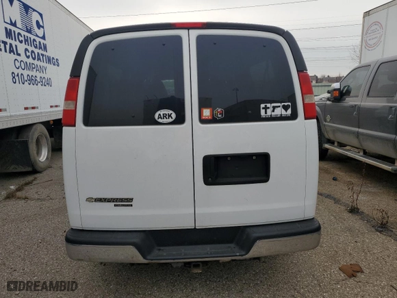 2012 Chevrolet Express Passenger 1LT with VIN 1GAZG1FG4C1183231, listed as a Copart auction lot 87666715 with 145,123 mi miles and Clean Title. Bid and sale history available at carsss.com. Image 6.
