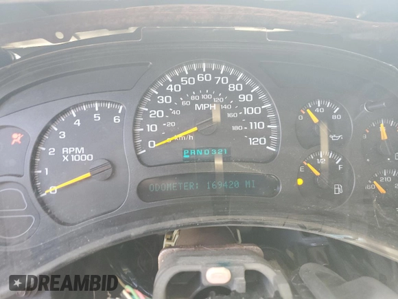 2005 GMC Yukon XL SLT with VIN 1GKFK16Z25J140976, listed as a Copart auction lot 47102665 with 169,420 mi miles and Salvage Title. Bid and sale history available at carsss.com. Image 9.