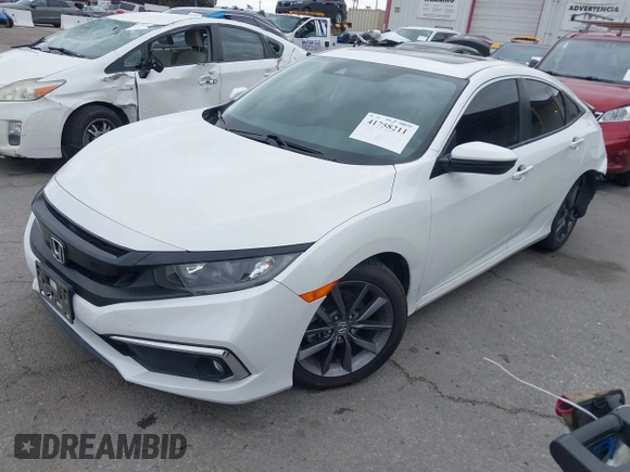 2019 Honda Civic Sedan EX with VIN JHMFC1F36KX006385, listed as a IAAI auction lot 41758211 with 89,666 mi miles. Bid and sale history available at carsss.com. Image 18.