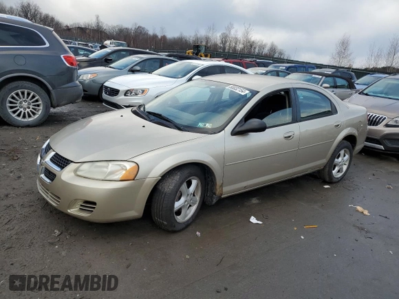 2005 Dodge Stratus SXT z VIN 1B3EL46X85N697776, wystawiony jako Copart lot #80032154 z przebiegiem 159 668 mil mil oraz Szkoda całkowita • Salvage title. Historia ofert i sprzedaży dostępna na DreamBid. Obrazek 1.