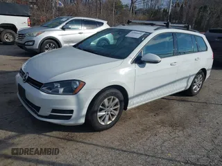 2016 Volkswagen Golf SportWagen TSI SE with VIN 3VWC17AU0GM504833, listed as a IAAI auction lot 41880450 with 128,613 mi miles. Bid and sale history available at carsss.com. Image 2.