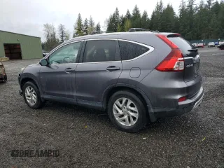 2015 Honda CR-V EX-L with VIN 2HKRM4H79FH661218, listed as a Copart auction lot 52257225 with 107,587 mi miles and Salvage Title. Bid and sale history available at carsss.com. Image 2.
