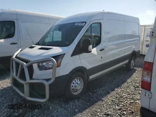 2023 Ford Transit Cargo z VIN 1FTBR2C80PKB31083, wystawiony jako Copart lot #50551005 z przebiegiem 54 390 mil mil oraz Szkoda całkowita • Salvage title. Historia ofert i sprzedaży dostępna na DreamBid. Obrazek 1.