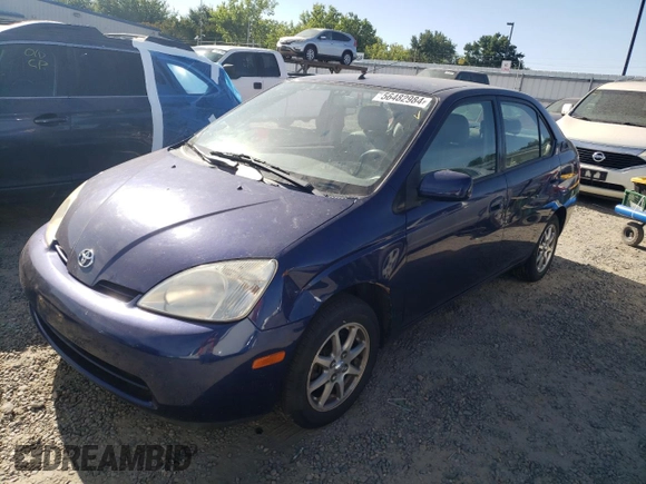 2002 Toyota Prius with VIN JT2BK12U320049746, listed as a Copart auction lot 56482984 with 186,642 mi miles and Salvage Title. Bid and sale history available at carsss.com. Image 1.