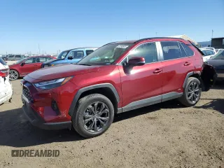 2024 Toyota RAV4 Hybrid XLE Premium with VIN JTMB6RFVXRD120389, listed as a Copart auction lot 47596985 with 16,956 mi miles and Salvage Title. Bid and sale history available at DreamBid. Image 1.