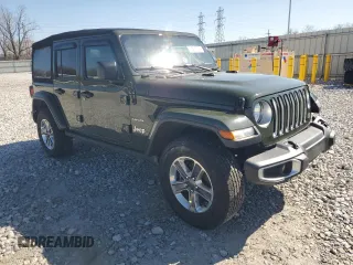 2022 Jeep Wrangler Unlimited Sahara with VIN 1C4HJXEN2NW151228, listed as a Copart auction lot 48484905 with 43,351 mi miles and Clean Title. Bid and sale history available at DreamBid. Image 4.