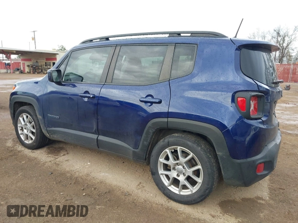 2020 Jeep Renegade Latitude with VIN ZACNJABBXLPM00506, listed as a IAAI auction lot 41180614 with 97,279 mi miles. Bid and sale history available at carsss.com. Image 3.