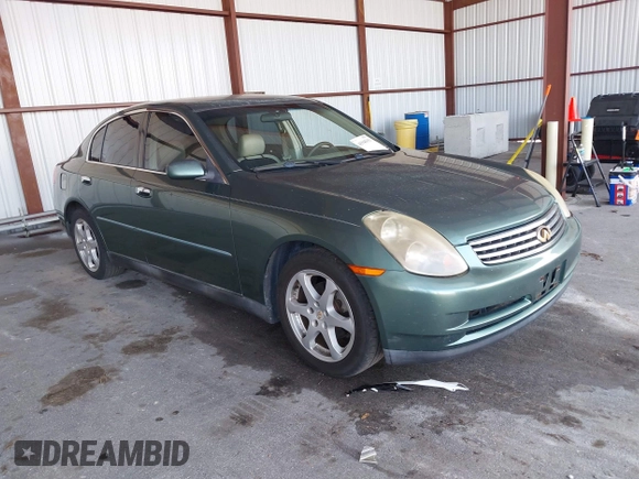 2003 Infiniti G35 w/Leather with VIN JNKCV51E13M325676, listed as a IAAI auction lot 41940153 with 179,065 mi miles. Bid and sale history available at carsss.com. Image 1.