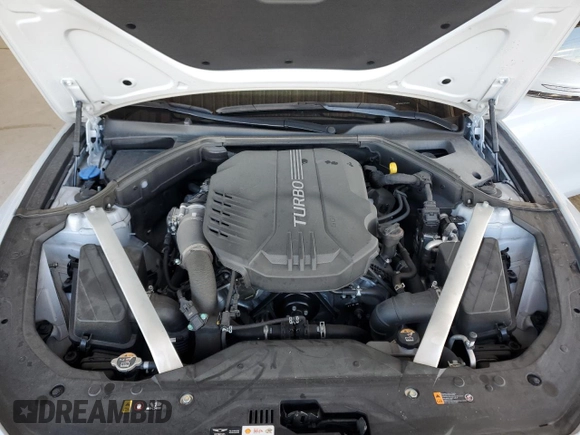 2023 Genesis G70 3.3T with VIN KMTG54TE0PU108198, listed as a Copart auction lot 46945215 with 18,856 mi miles and Non Repairable. Bid and sale history available at DreamBid. Image 11.