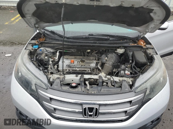 2013 Honda CR-V EX-L z VIN 2HKRM4H76DH634037, wystawiony jako Copart lot #57985265 z przebiegiem 80 399 mil mil oraz Szkody całkowita. Historia ofert i sprzedaży dostępna na DreamBid. Obrazek 12.