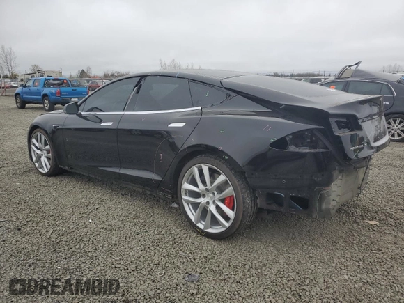 2018 Tesla Model S 75D with VIN 5YJSA1E48JF265906, listed as a Copart auction lot 47886905 with 19,733 mi miles and Salvage Title. Bid and sale history available at DreamBid. Image 2.