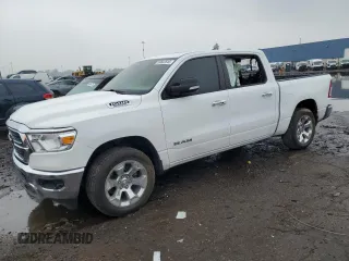 2020 Ram 1500 Big Horn with VIN 1C6SRFFT0LN166777, listed as a Copart auction lot 59682645 with 83,231 mi miles and Salvage title. Bid and sale history available at DreamBid. Image 1.