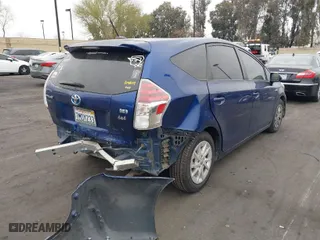 2015 Toyota Prius v Two with VIN JTDZN3EU7FJ029780, listed as a IAAI auction lot 41837874 with 166,977 mi miles. Bid and sale history available at carsss.com. Image 4.