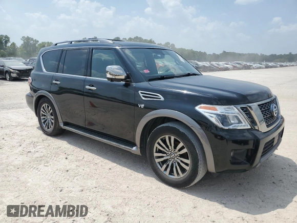 2018 Nissan Armada Platinum with VIN JN8AY2NF7J9333397, listed as a Copart auction lot 61851004 with 134,845 mi miles and Clean Title. Bid and sale history available at carsss.com. Image 4.