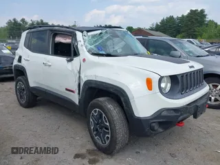 2016 Jeep Renegade Trailhawk with VIN ZACCJBCT1GPC60715, listed as a IAAI auction lot 42460460 with 124,061 mi miles and . Bid and sale history available at DreamBid. Image 1.