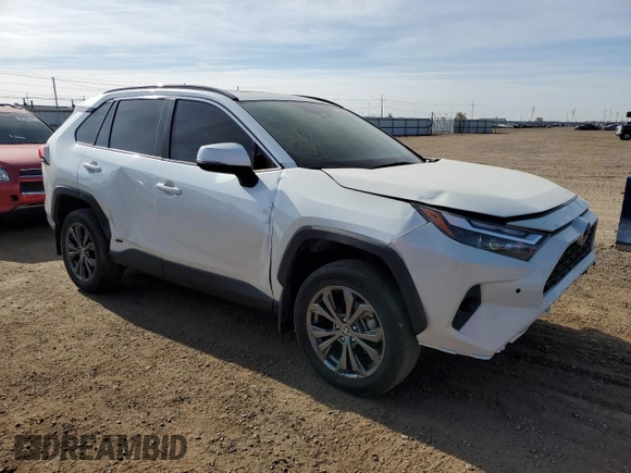 2022 Toyota RAV4 Hybrid XLE Premium with VIN JTMB6RFV1ND521761, listed as a Copart auction lot 54263055 with 46,391 mi miles and Salvage title. Bid and sale history available at DreamBid. Image 4.