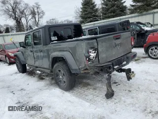 2022 Jeep Gladiator Texas Trail with VIN 1C6HJTAG4NL170016, listed as a Copart auction lot 44982765 with 35,542 mi miles and Salvage title. Bid and sale history available at DreamBid. Image 2.